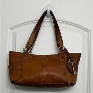 Fossil Brown Leather Shoulder Bag